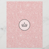 Seite zur amerikanischen Miss Pageant Binder (Rückseite)