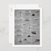 Seiten aus Sears, Roebuck aus Chicago, Katalog Postkarte (Vorne/Hinten)