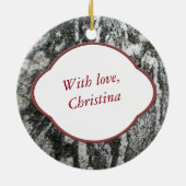 Seiten des Natur-dekorativer Felsen-justierbare Keramik Ornament (Hinten)