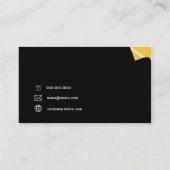 Seiten-Drehung Visitenkarte (Rückseite)