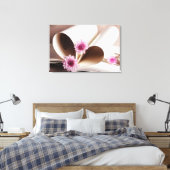 Seiten eines Buches in Form eines Herzens Leinwanddruck (Insitu (Schlafzimmer))
