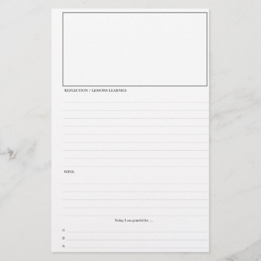 Seiten für Tagesplaner (Vorderseite)