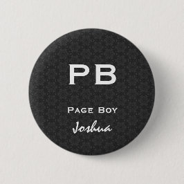 Seiten-Junge Schwarz-weißes Wedding V11 Button