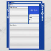 Seiten mit gestrichenem Rezept (dunkelblau) (Vorne/Hinten)