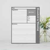 Seiten mit gestrichenem Rezept (grau) (Stehend Vorderseite)