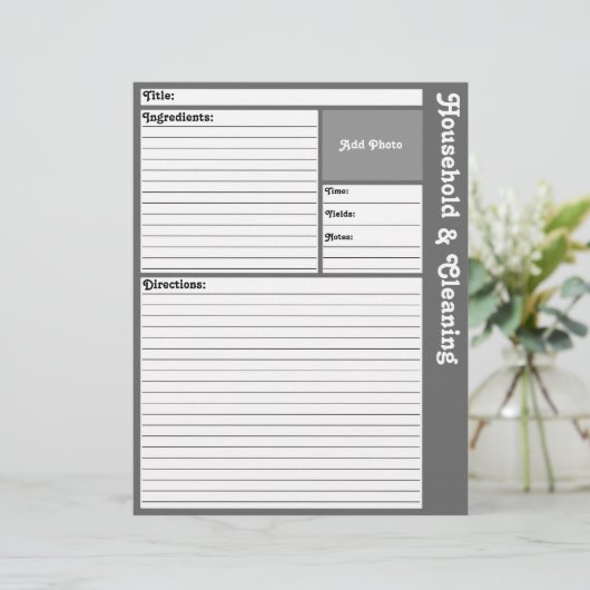 Seiten mit gestrichenem Rezept (grau) (Stehend Vorderseite)