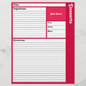 Seiten mit gestrichenem Rezept (Magenta) (Vorderseite)