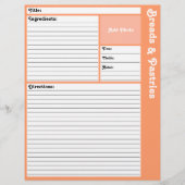 Seiten mit gestrichenem Rezept (Peach) (Vorne)