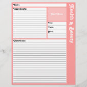 Seiten mit gestrichenem Rezept (rosa) (Vorderseite)