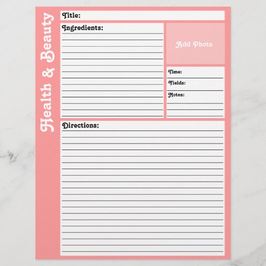 Seiten mit gestrichenem Rezept (rosa) (Rückseite)