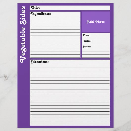 Seiten mit gestrichener Rezeptur (dunkles Violett) (Rückseite)