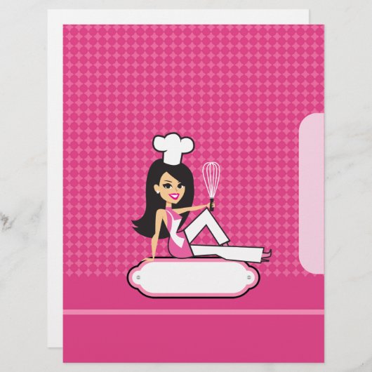 Seiten mit Rezept als Trennfläche für die Bindemit (Vorne/Hinten)