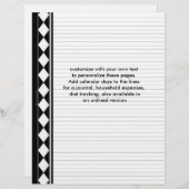 Seiten mit schwarzen Diamanten (Vorne/Hinten)