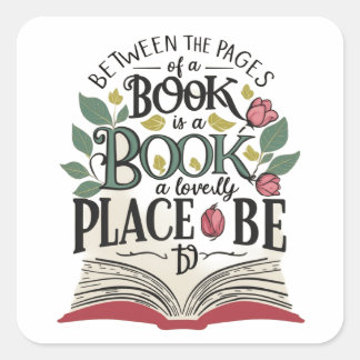 Seiten mit Überklemmenaufkleber Quadratischer Aufkleber