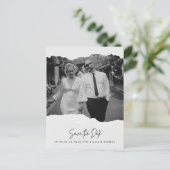 Seiten Save the Date Foto Postkarte drehen (Stehend Vorderseite)