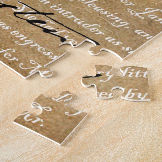 Seiten-Silhouette Janes Austen Puzzle (Seite)