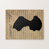 Seiten-Silhouette Janes Austen Puzzle (Horizontal)