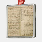 Seiten von der Kerbe der 'Kunst des Fugue Ornament Aus Metall (Links)