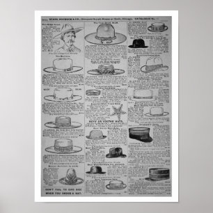 Seiten von Sears, Roebuck von Chicago, Katalog von Poster