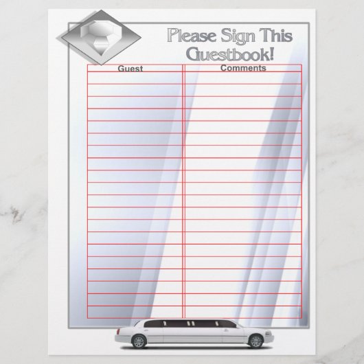 Seiten zum Hochzeitsalbum (Loseblattbeilagen) (Vorderseite)