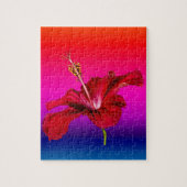 Seitenansicht der Blume des roten Hibiskus Puzzle (Vertikal)