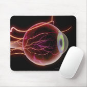 Seitenansicht der Blutgefäße des Auges Mousepad (Mit Mouse)