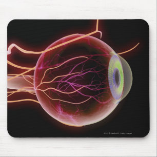 Seitenansicht der Blutgefäße des Auges Mousepad