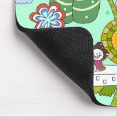 Seitenansicht der Kinder, die durch eingemachte Mousepad (Ecke)