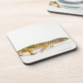 Seitenansicht der Leopard Geckoeidechse Getränkeuntersetzer (Linke Seite)