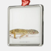 Seitenansicht der Leopard Geckoeidechse Ornament Aus Metall (Links)