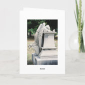 Seitenansicht der waschenden Angel-Karte Karte (Rückseite)