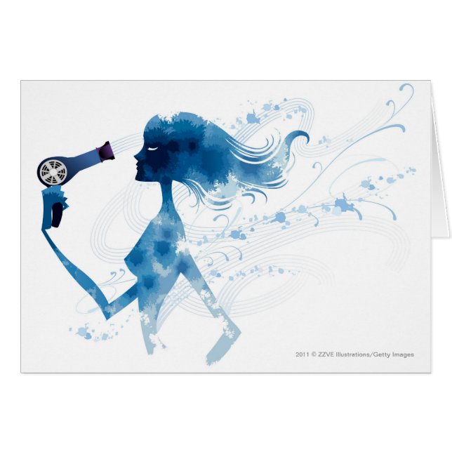 Seitenansicht des Frauenschlages langes Haar (Vorderseite (Horizontal))