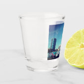 Seitenansicht des Hochblocks Schnapsglas (Links)