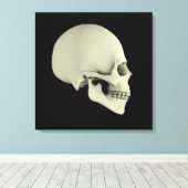 Seitenansicht des menschlichen Schädels Leinwanddruck (Insitu (Holzboden))