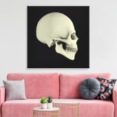 Seitenansicht des menschlichen Schädels Leinwanddruck (Insitu (Wohnzimmer))