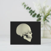 Seitenansicht des menschlichen Schädels Postkarte (Stehend Vorderseite)