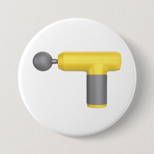 Seitenansicht einer gelben Massagemaschine Button