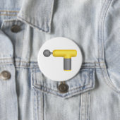 Seitenansicht einer gelben Massagemaschine Button (Beispiel)