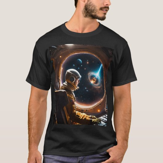 : Seitenansicht eines einzigartigen T - Shirt (Vorderseite)