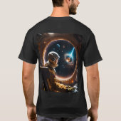 : Seitenansicht eines einzigartigen T - Shirt (Rückseite)