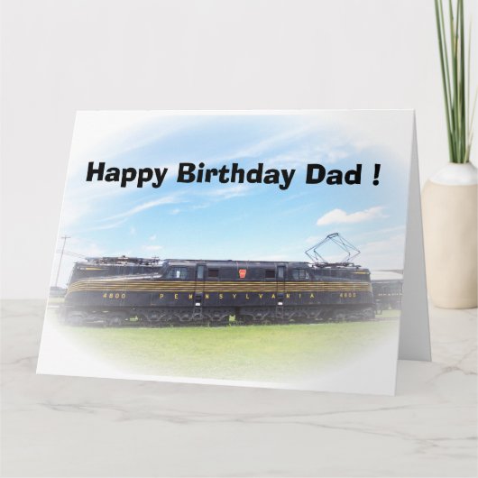 Seitenansicht Pennsylvania-Eisenbahn-GG-1 #4800 Karte (Vorderseite)