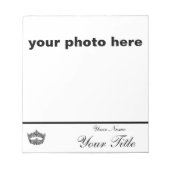 Seitenautograph-Pad - benutzerdefiniert Notizblock (Vorderseite)