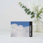 Seitenband - Cumulus Clouds Visitenkarte (Stehend Vorderseite)