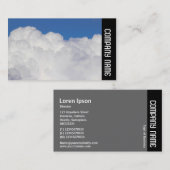 Seitenband - Cumulus Clouds Visitenkarte (Vorne/Hinten)