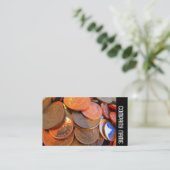 Seitenband - Die Farbe des Geldes Visitenkarte (Stehend Vorderseite)