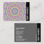 Seitenband - Farbiges Kaleidoskop 010 Visitenkarte (Vorne/Hinten)