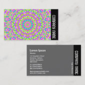 Seitenband - Farbiges Kaleidoskop 010 Visitenkarte (Vorne/Hinten)