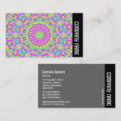 Seitenband - Farbiges Kaleidoskop 01 Visitenkarte (Vorne/Hinten)