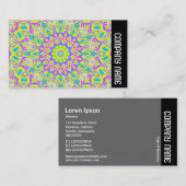 Seitenband - Farbiges Kaleidoskop 02 Visitenkarte (Vorne/Hinten)