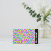 Seitenband - Farbiges Kaleidoskop 03 Visitenkarte (Stehend Vorderseite)
